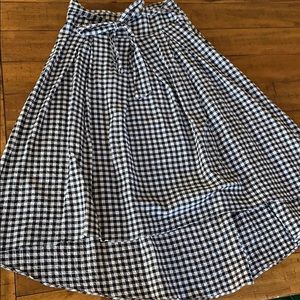 Max studio London check A-line skirt